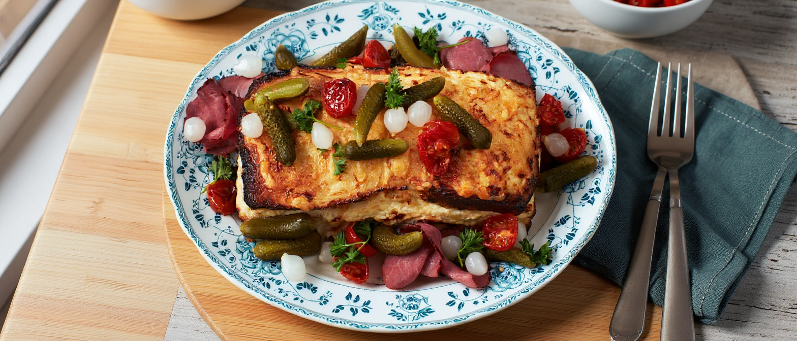 Varm smörgåstårta