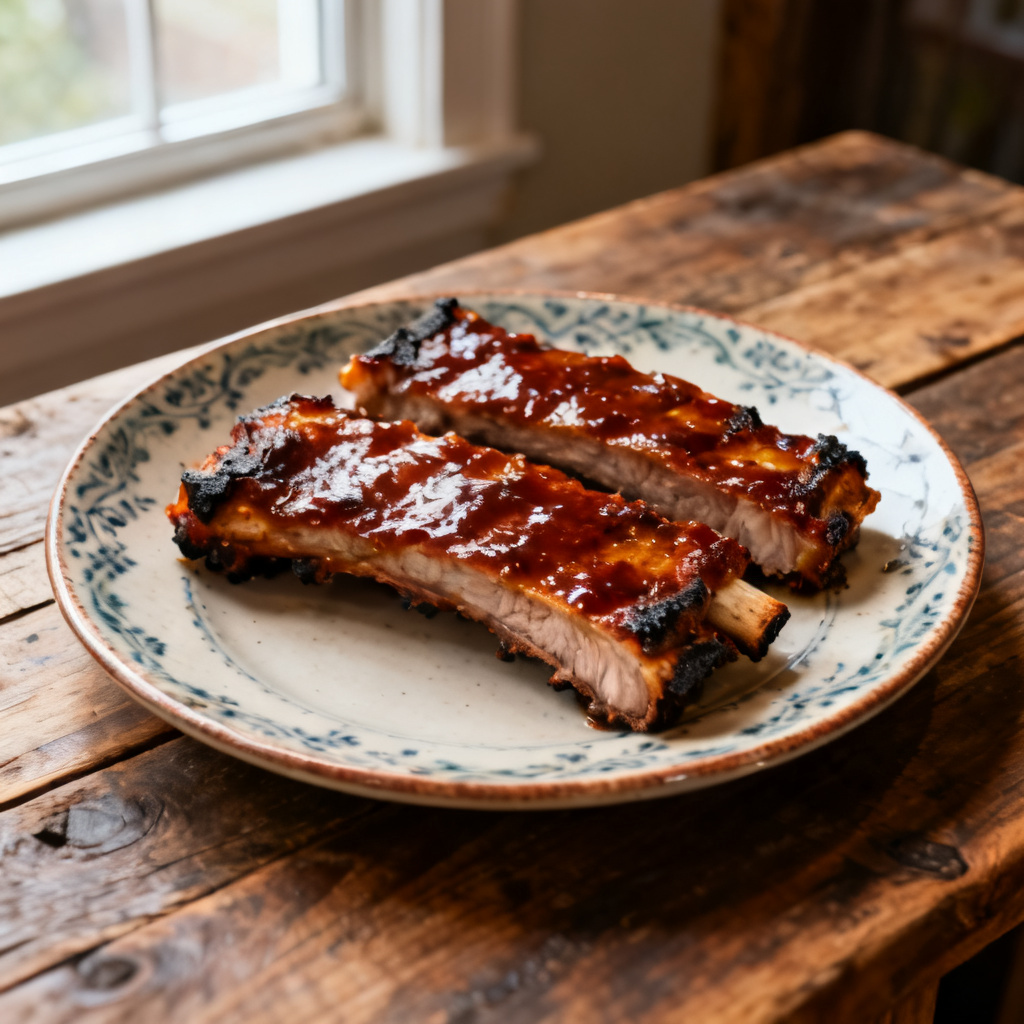 Grillrökta BBQ-ribs