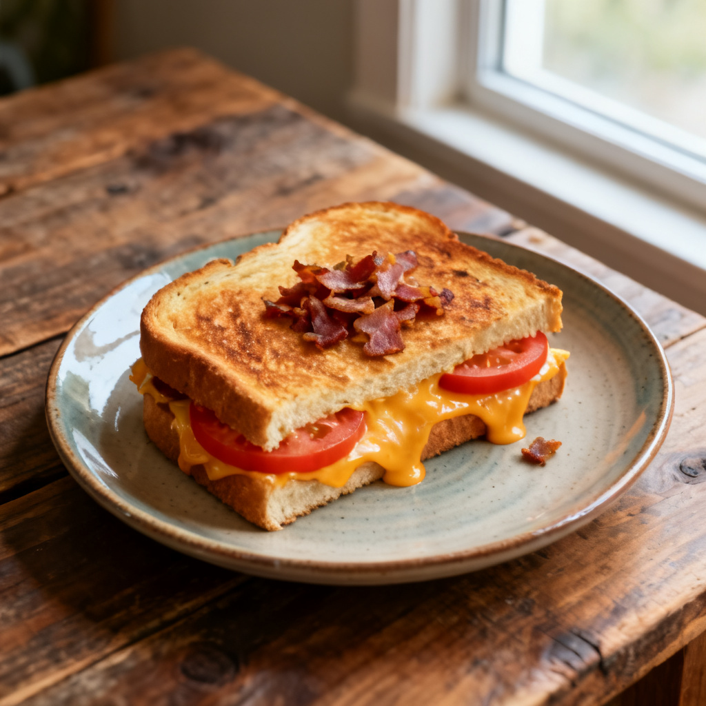 Grilled cheese med svamp