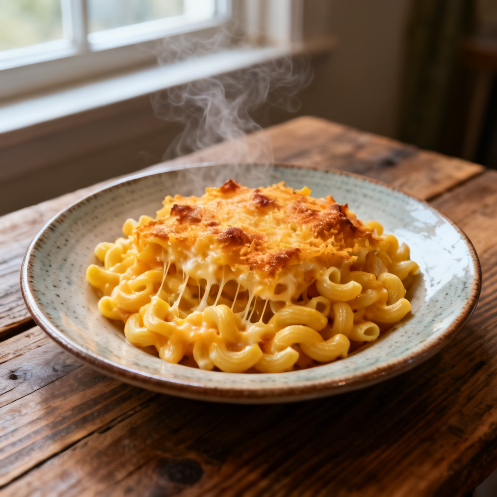 Soufflé mac 'n' cheese
