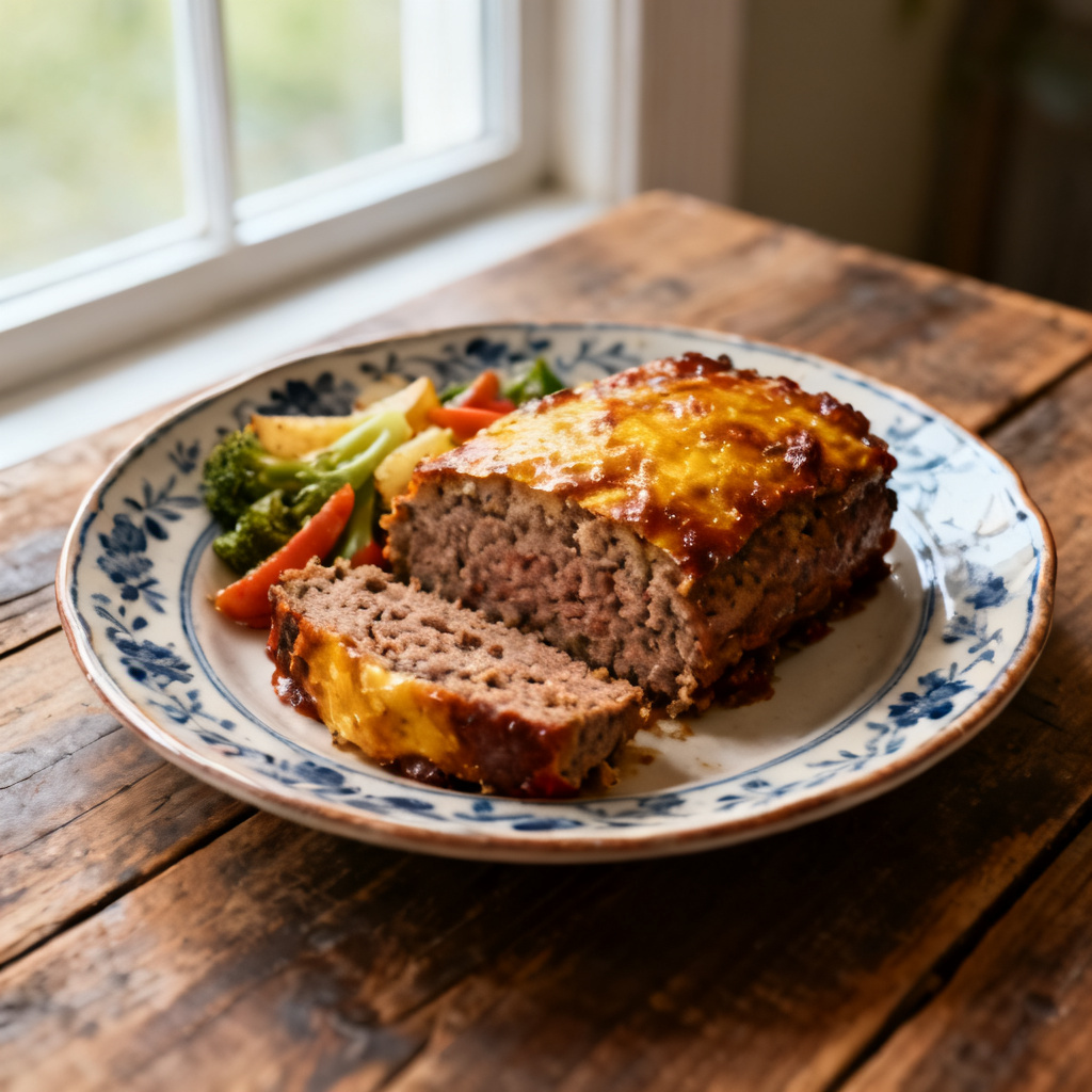 Sheet Pan BBQ Meatloaf Dinner
