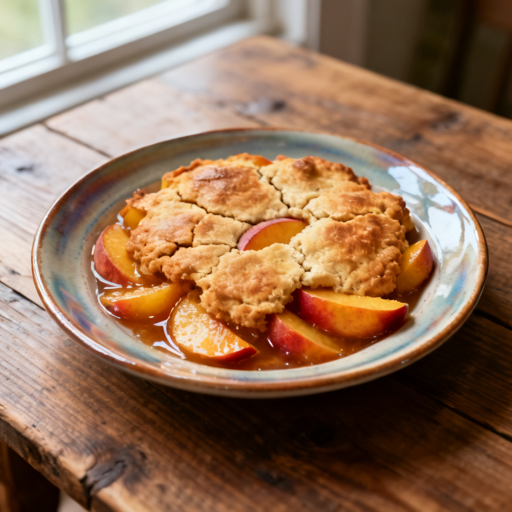 Peach cobbler