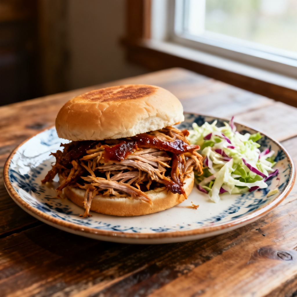 Pulled pork sandwich