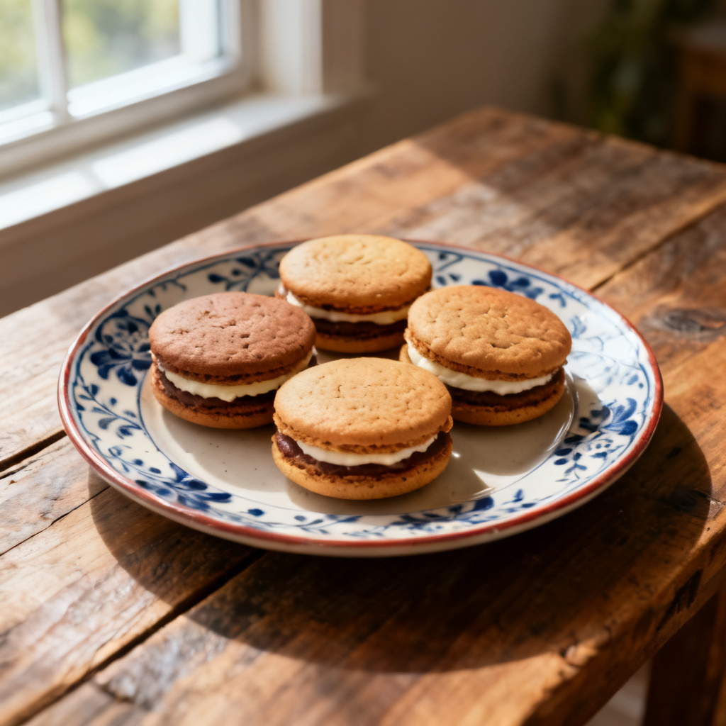 Whoopie Pies Med Vispad Marshmallowfyllning