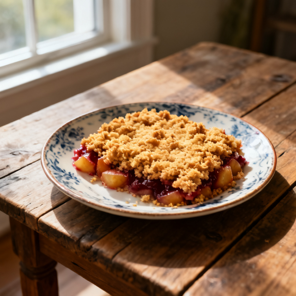 Höstligt knastrig crumble