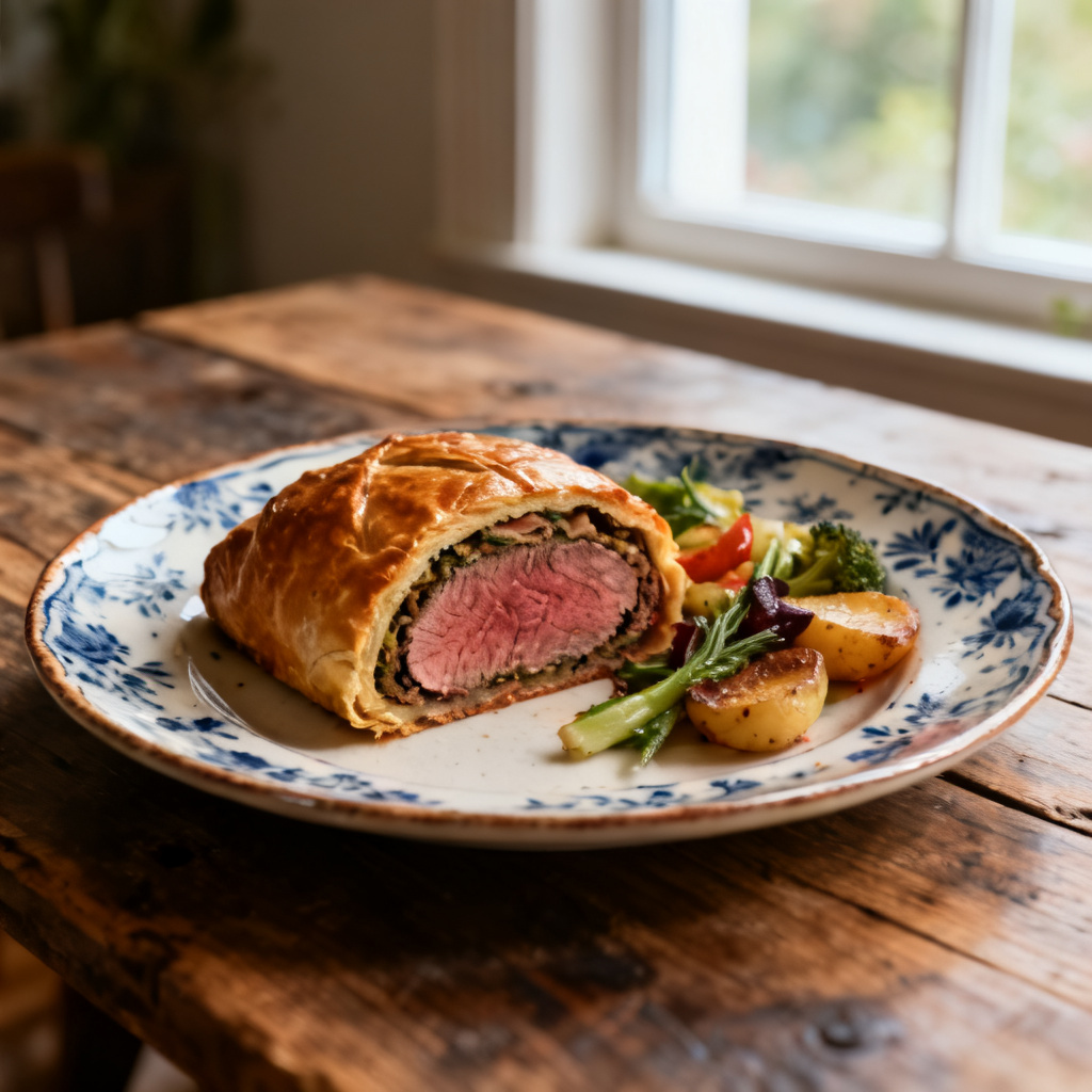Beef Wellington med spenat & bacon