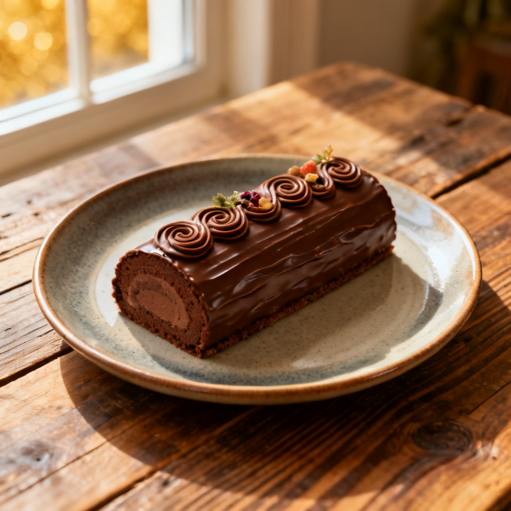Pepparkaksbûche de Noël