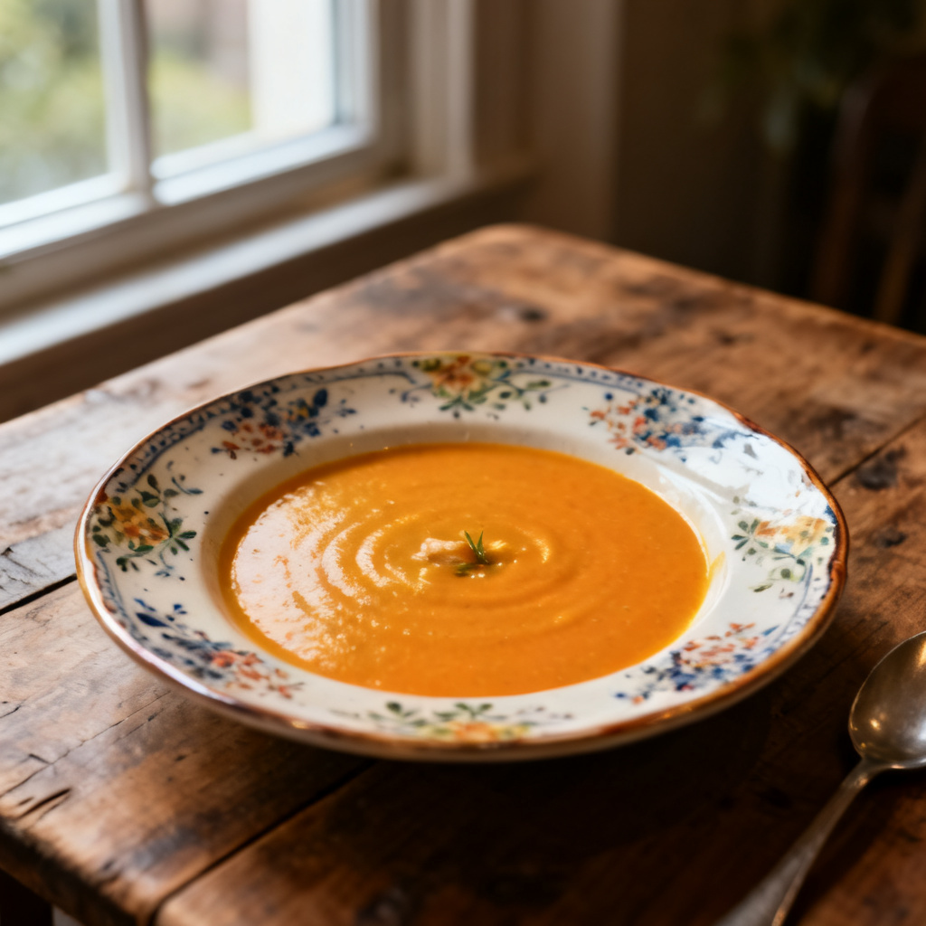 Cornish crab bisque med citroncrutonger