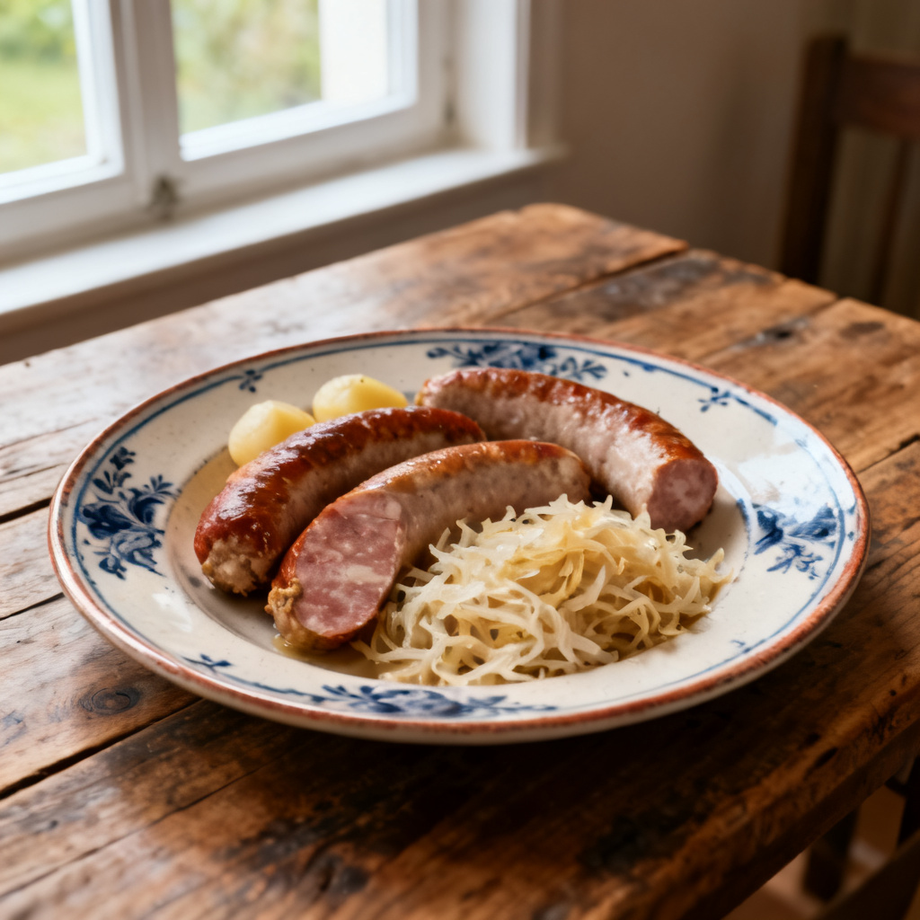 Choucroute med lax och dillgrädde