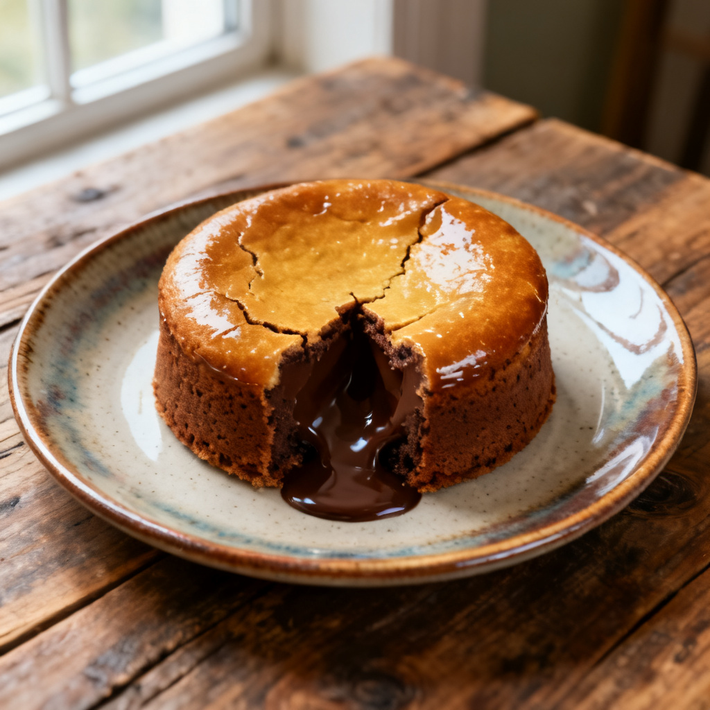 Chokladfondant med dulce de leche