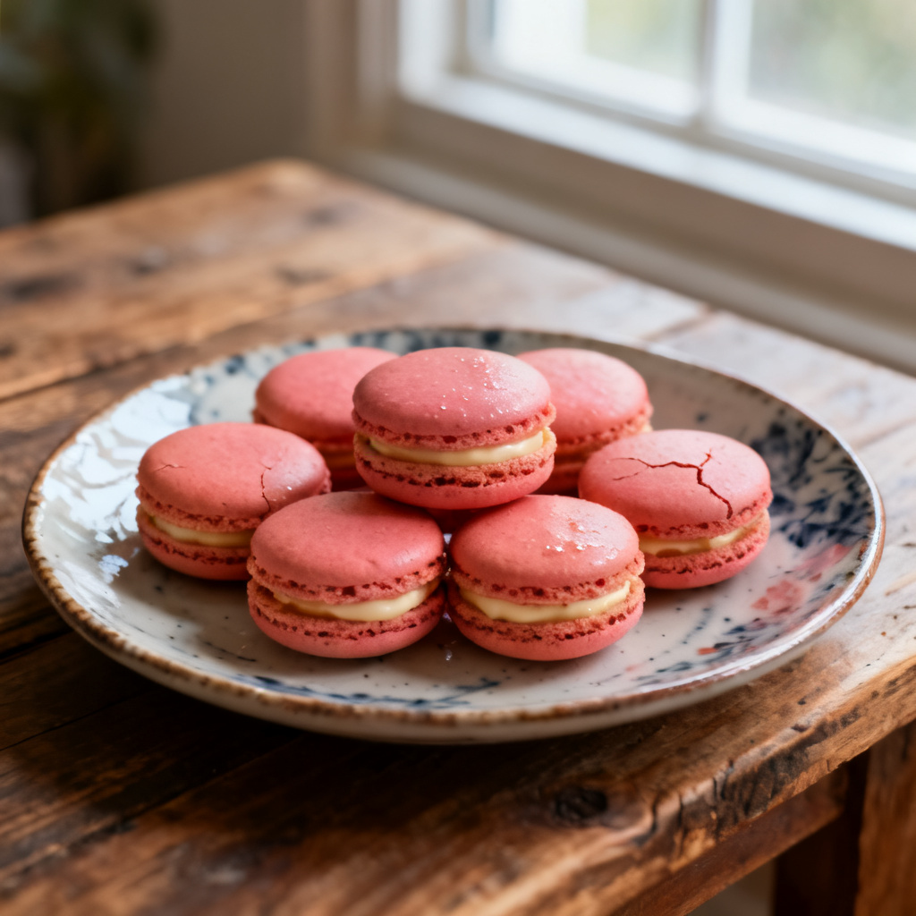 Macarons med pistage