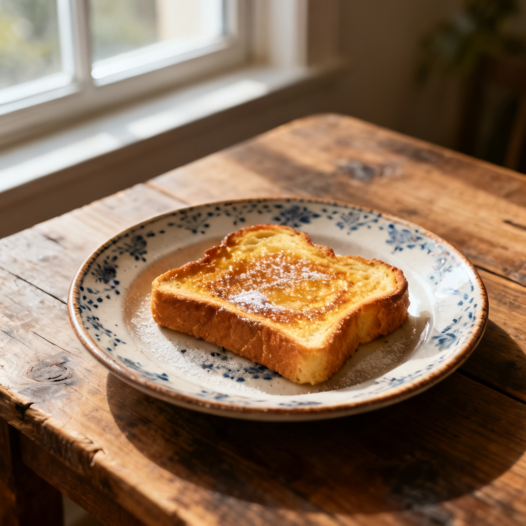 Pain perdu med confit purjolök