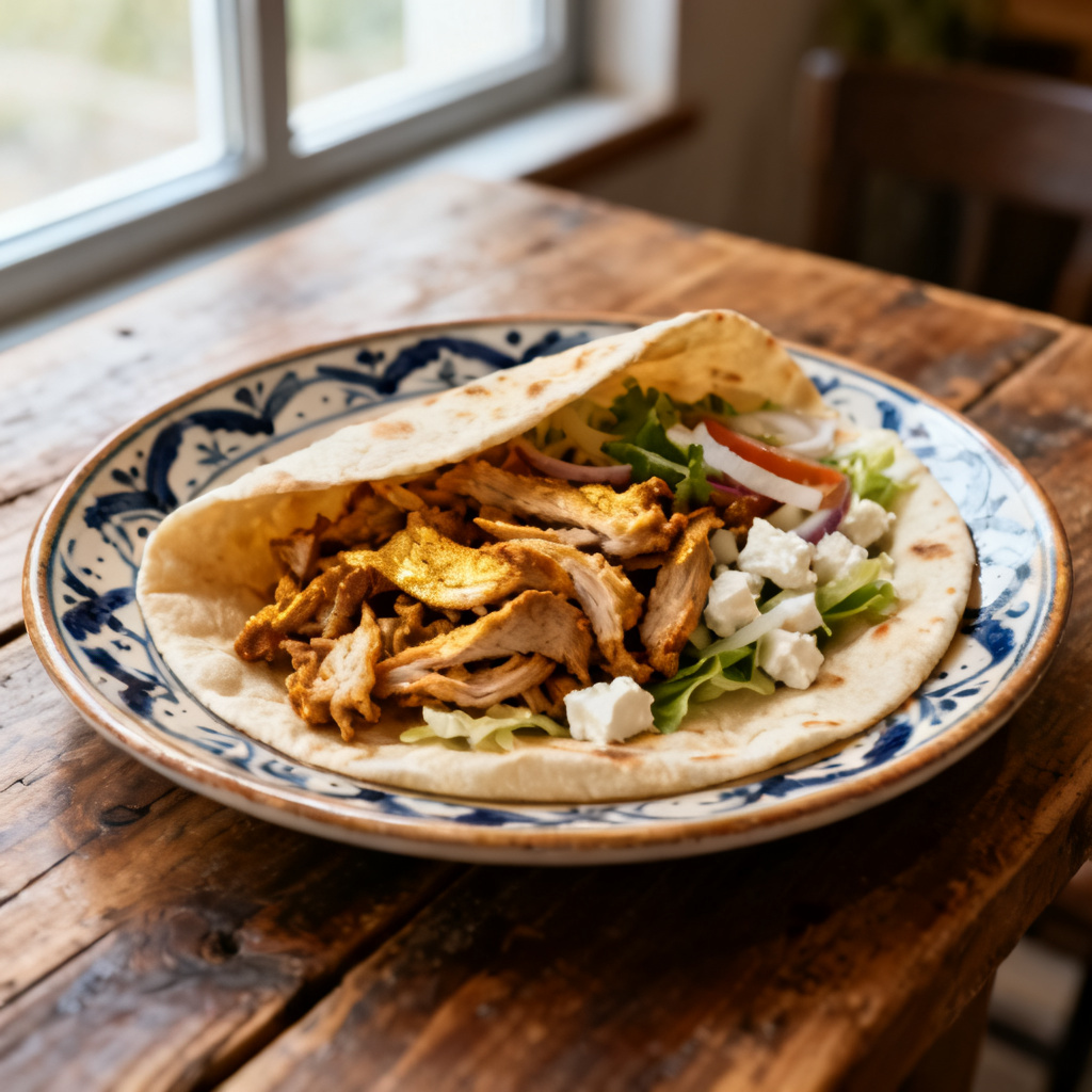 Saucy Chicken Gyros