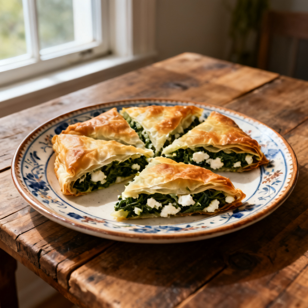 Spanakopita Bakade Ägg
