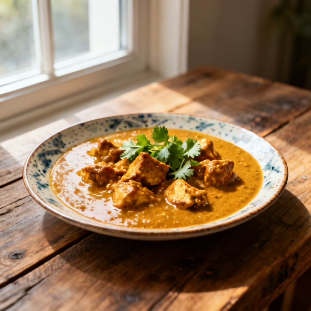 Kyckling tikka med kryddad ris