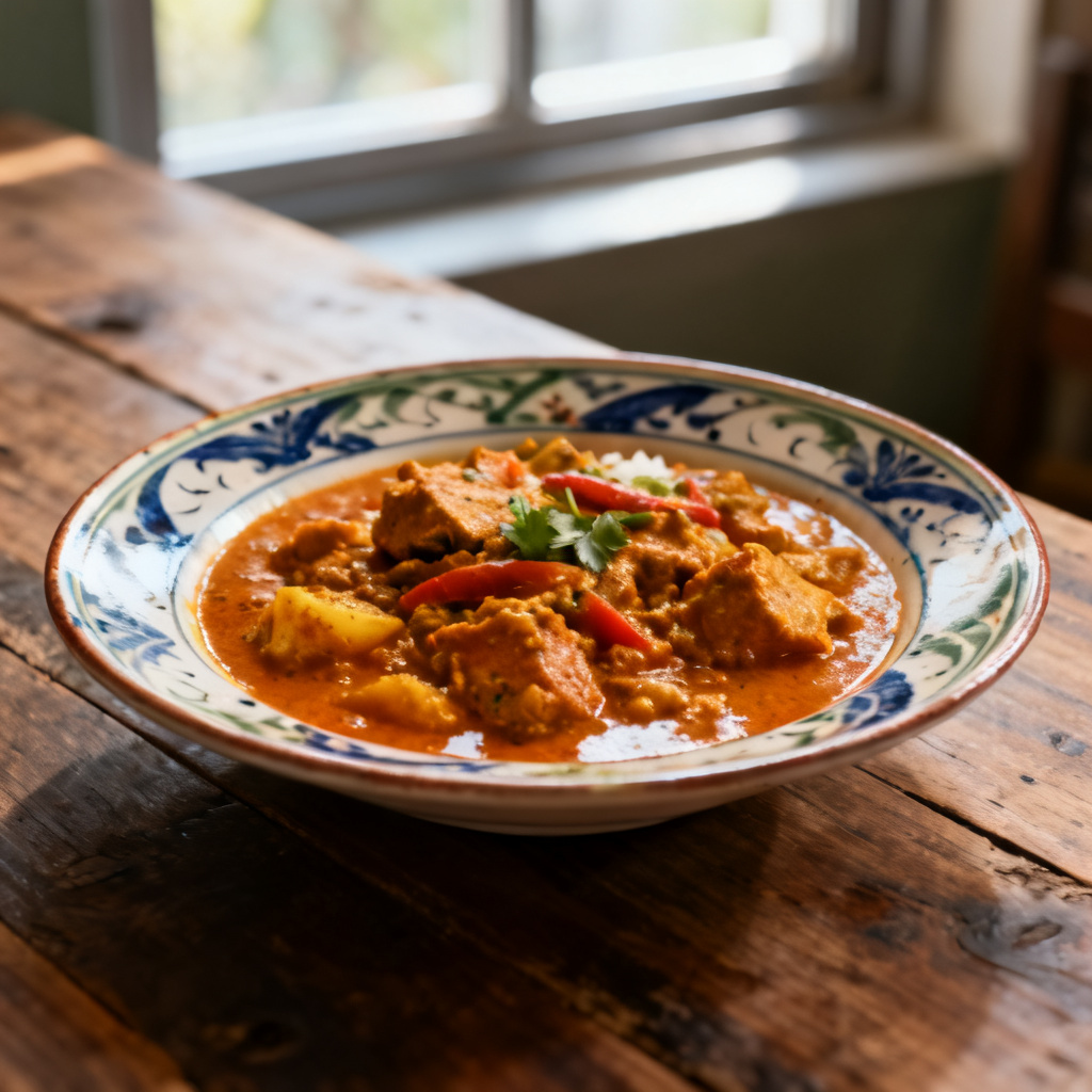 Currygryta med potatis, blomkål och paneer