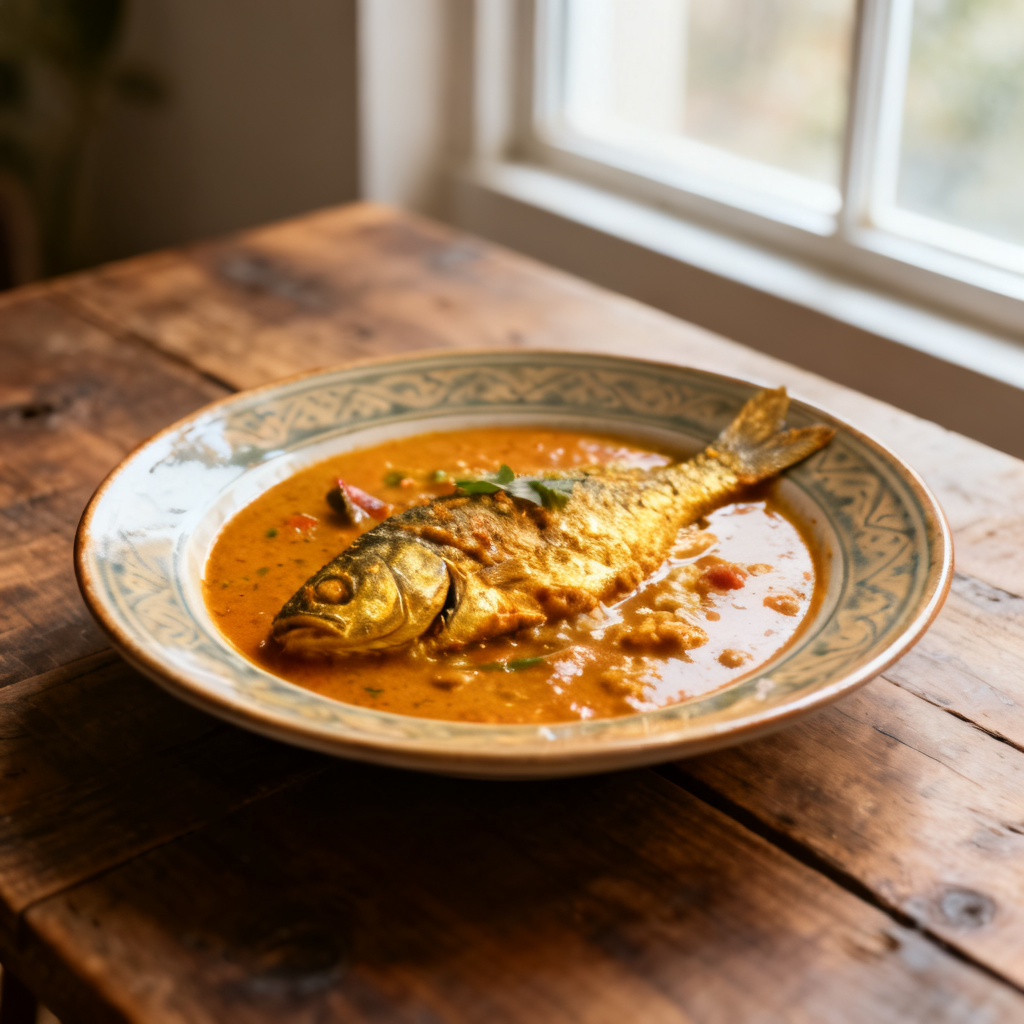 Lättare sydindisk fiskcurry