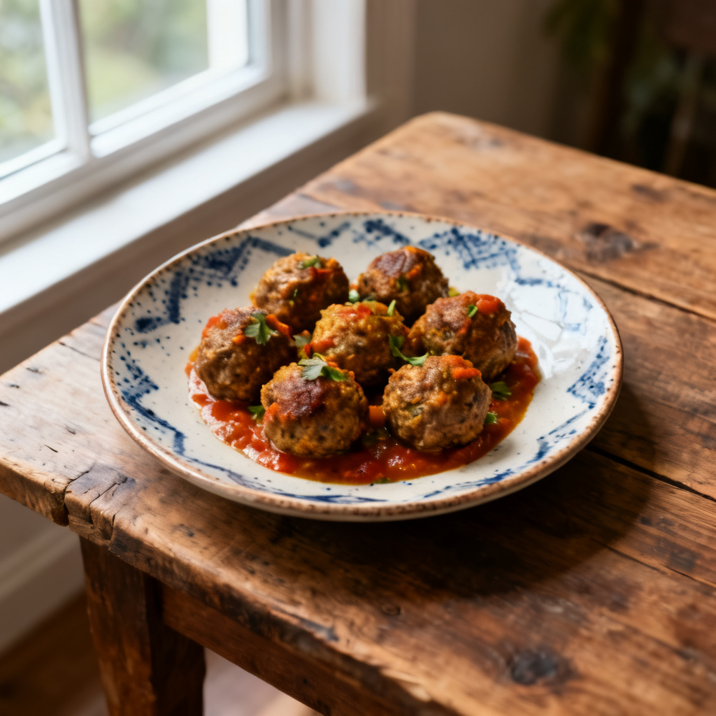 Tikka masala meatballs