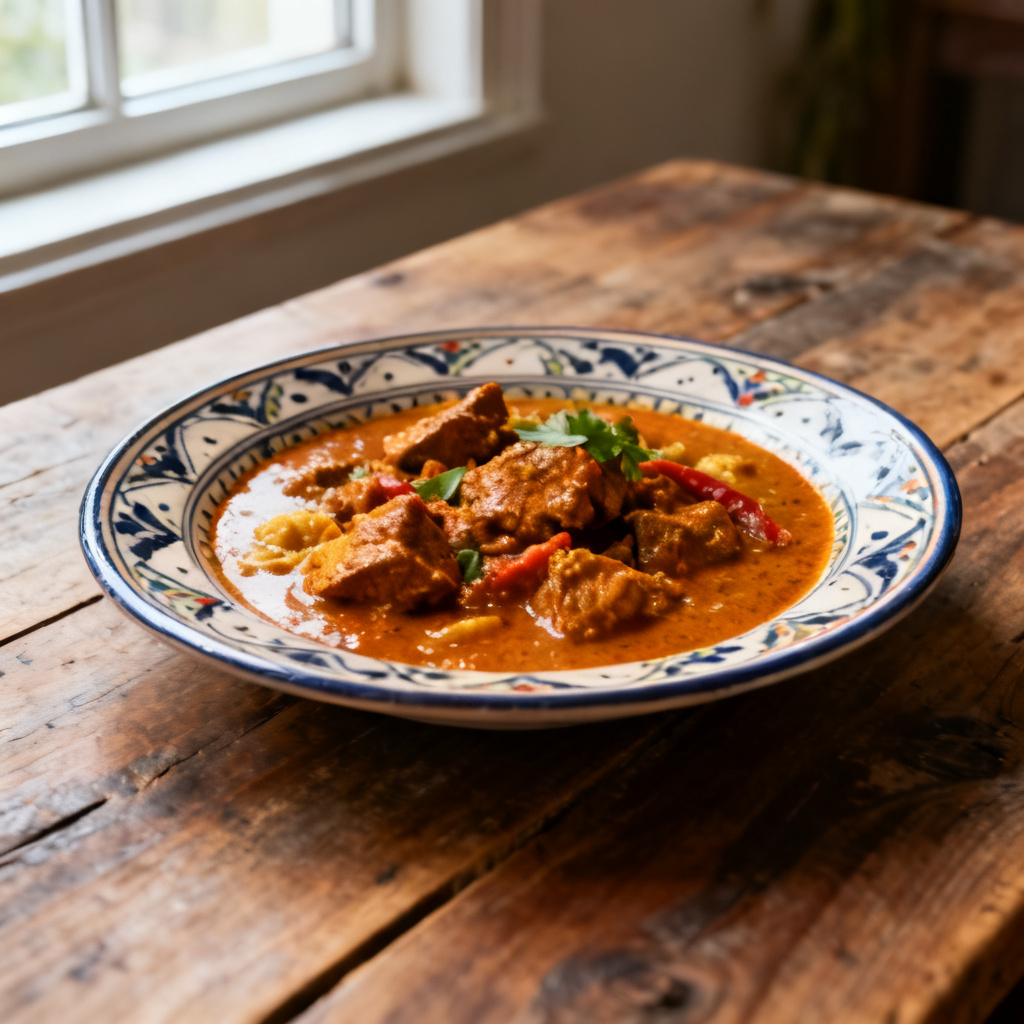 Lammcurry med haricots verts
