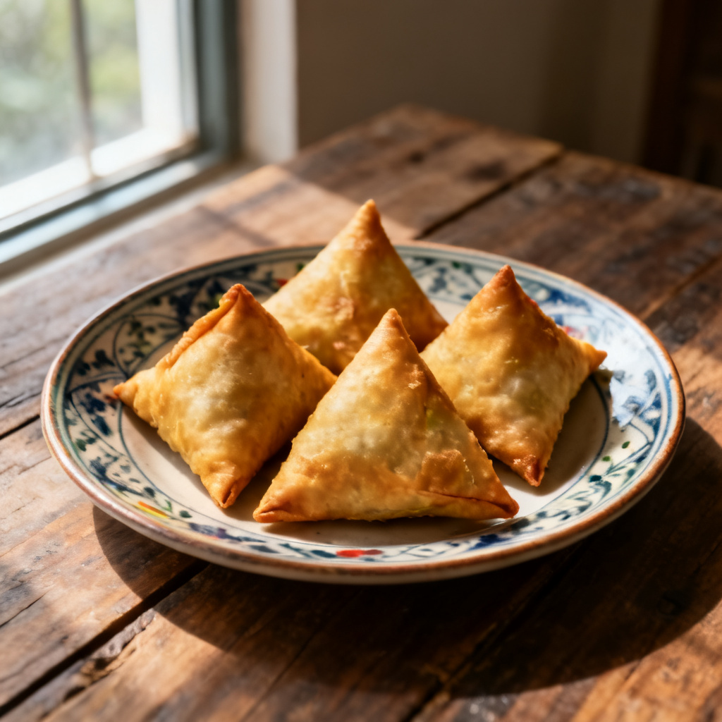 Samosa med två fyllningar