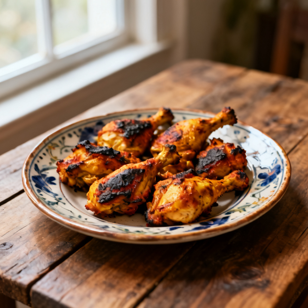 Tandoori storbiff med gurksås