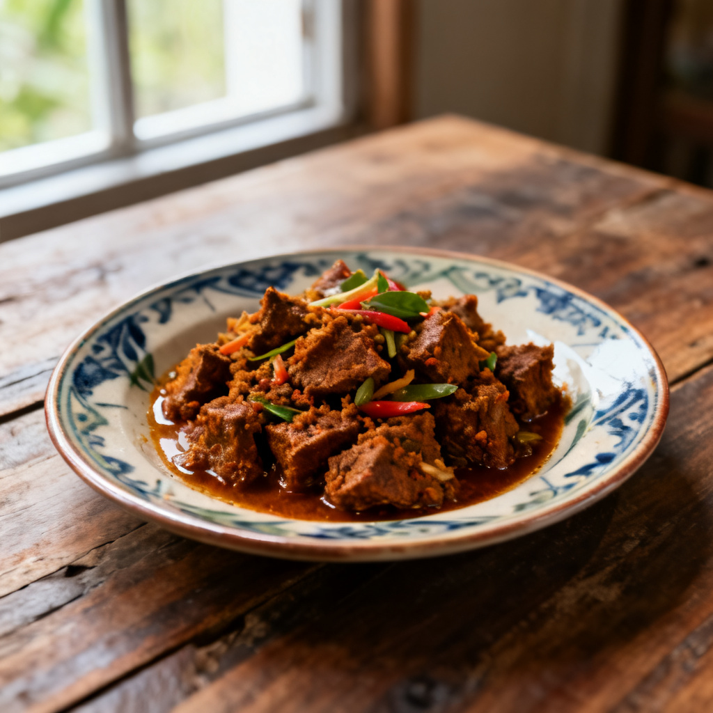Rendang (indonesisk biff curry)