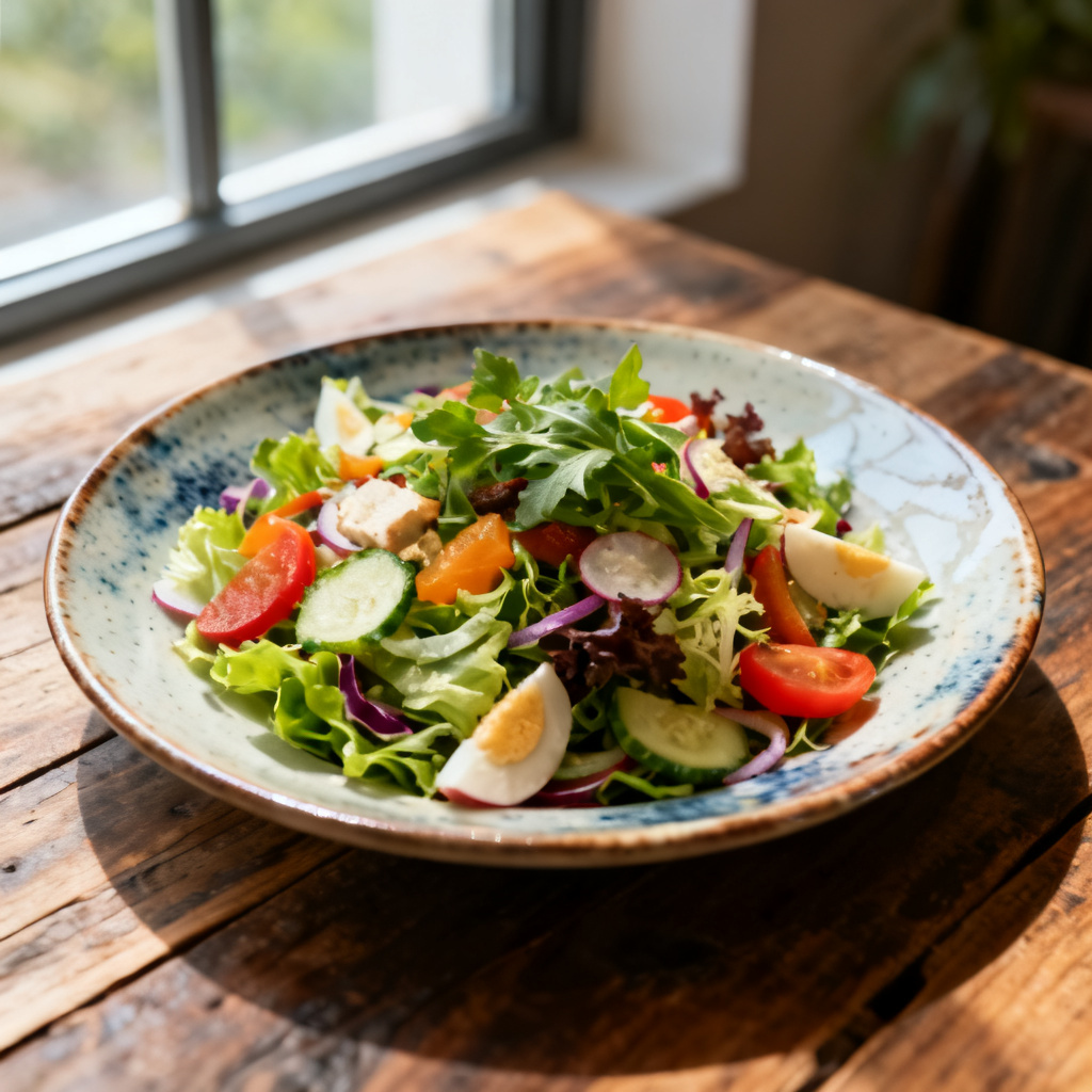 Sallad på grillad sparris, krispigt bacon och parmesan