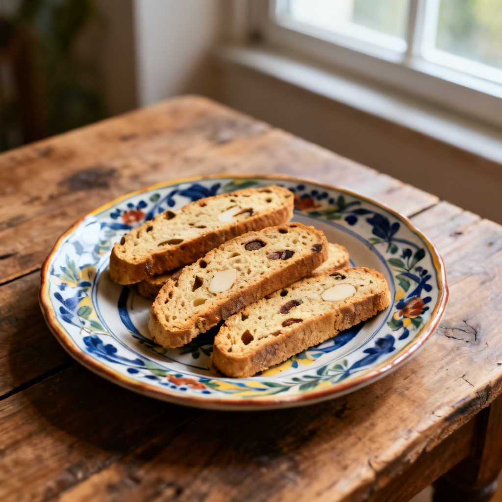 Biscotti med ingefära och kanel