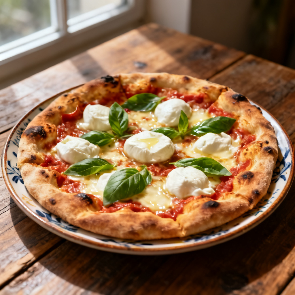 Pizza bianca vegetariana