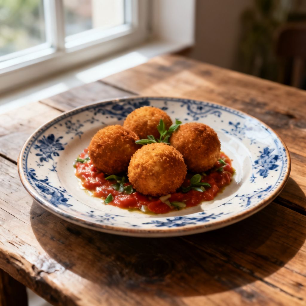 Cacio e pepe arancini