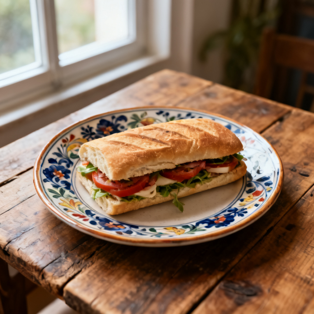 Sparris Prosciutto Panini med Vitlöksmajonnäs