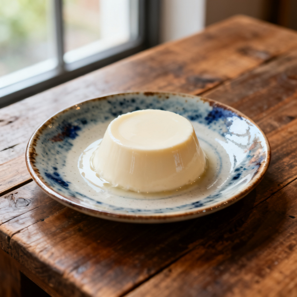 Pannacottapaj med passionsfrukt