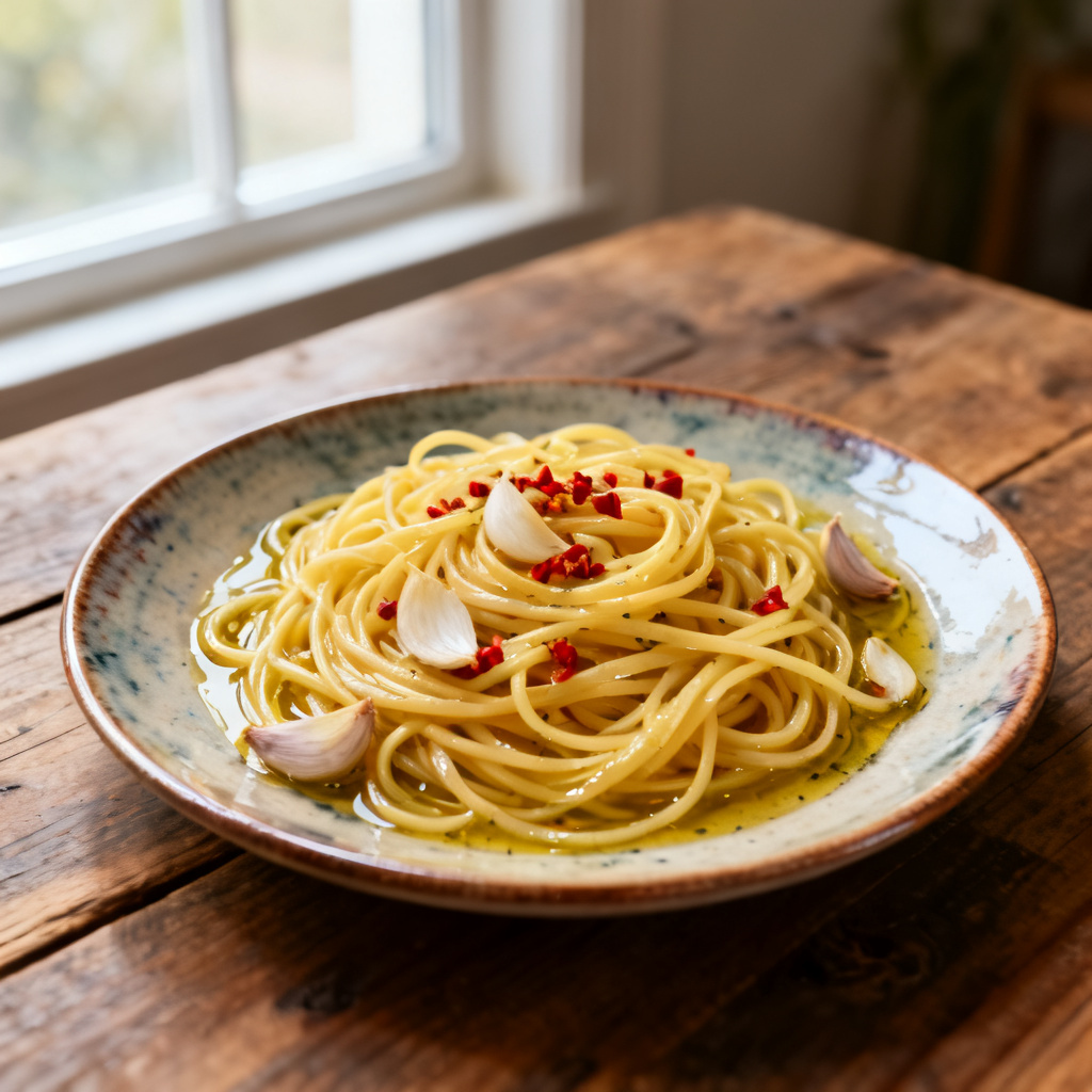 Citron Vitlök Sparris Pasta