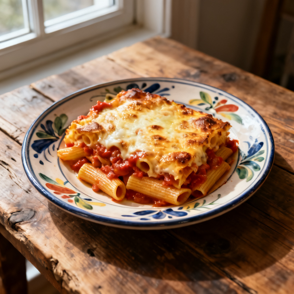 Ost- och tomatpastagratäng
