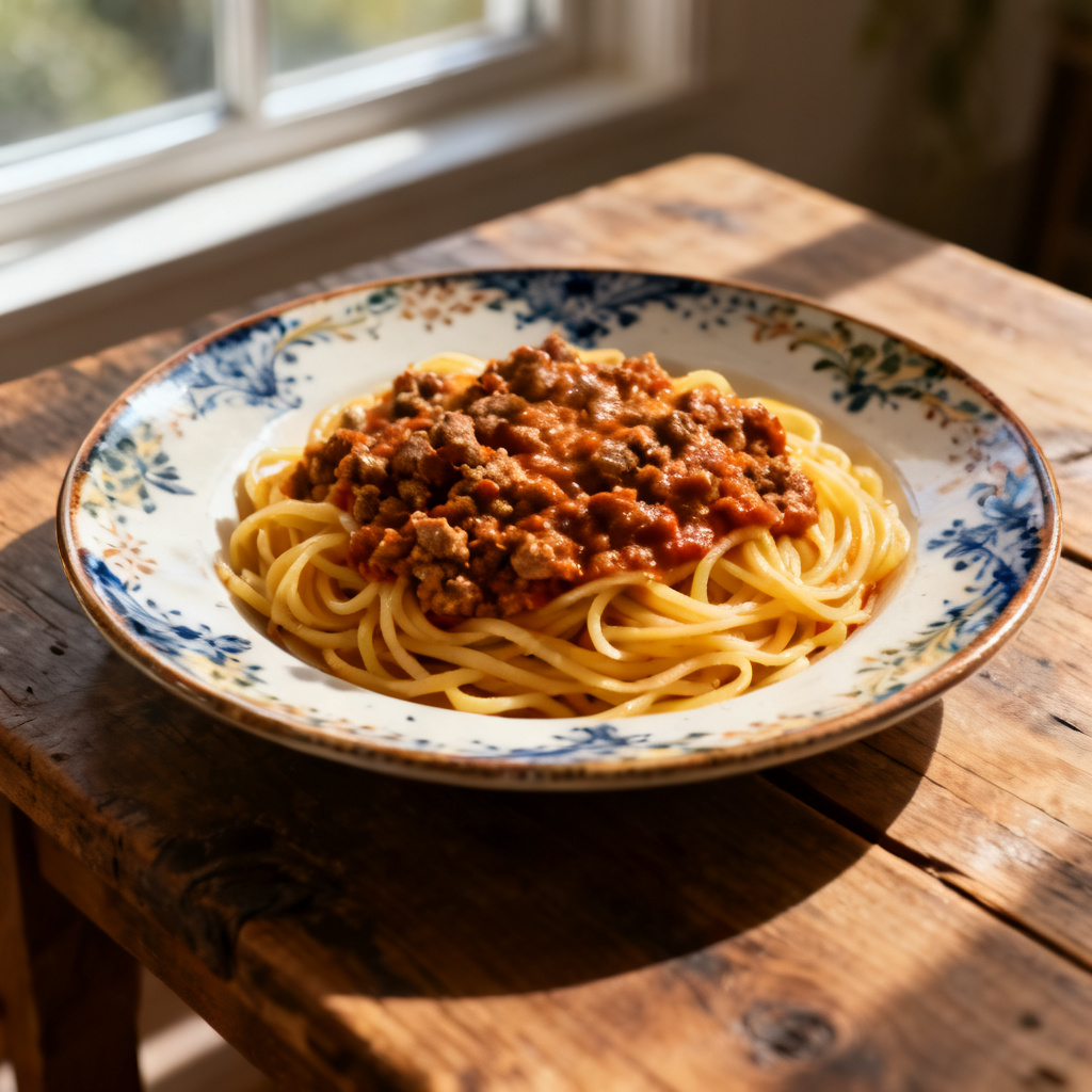 Pasta Bolognese på högrev
