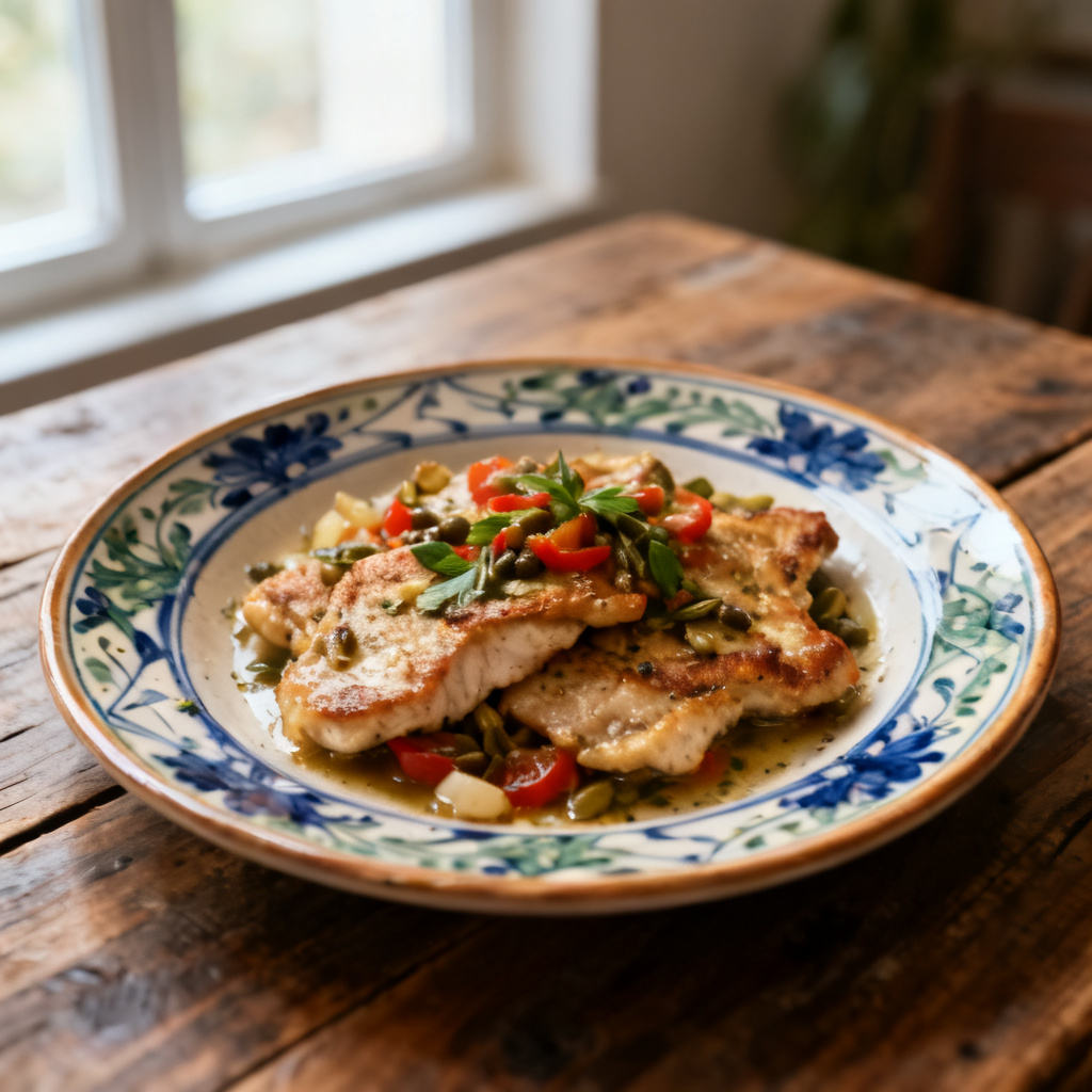 Flunder Piccata Recept