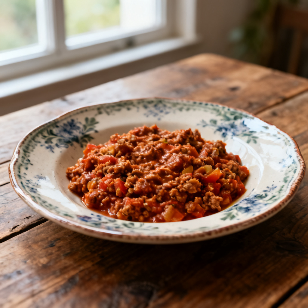 Äkta ragu (Spagetti Bolognese)