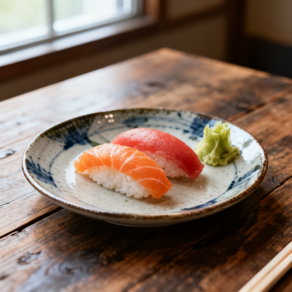 Nigiri sushi ris