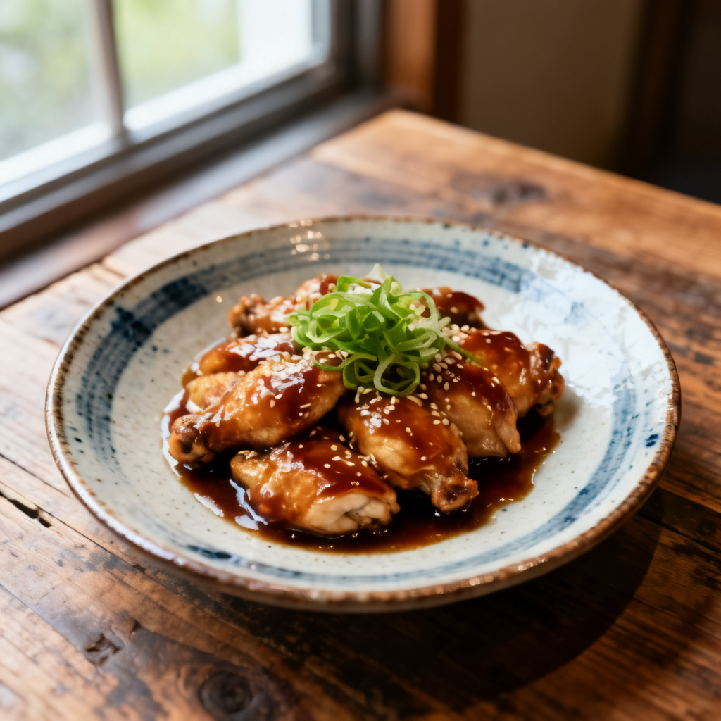 Teriyakigrillade kycklingben med nudlar