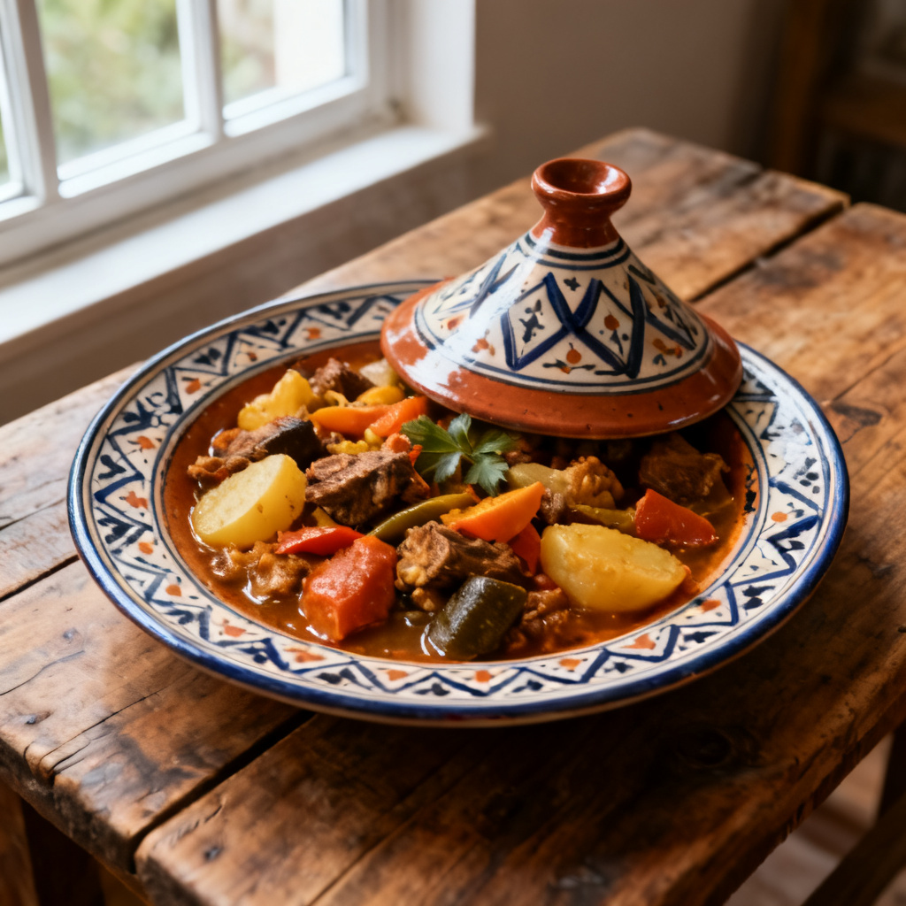Tajine de Poulet aux Carottes et Patates Douces (Kyckling och Sötpotatistajine)