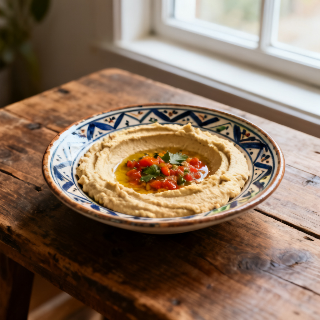 Röd paprikahummus