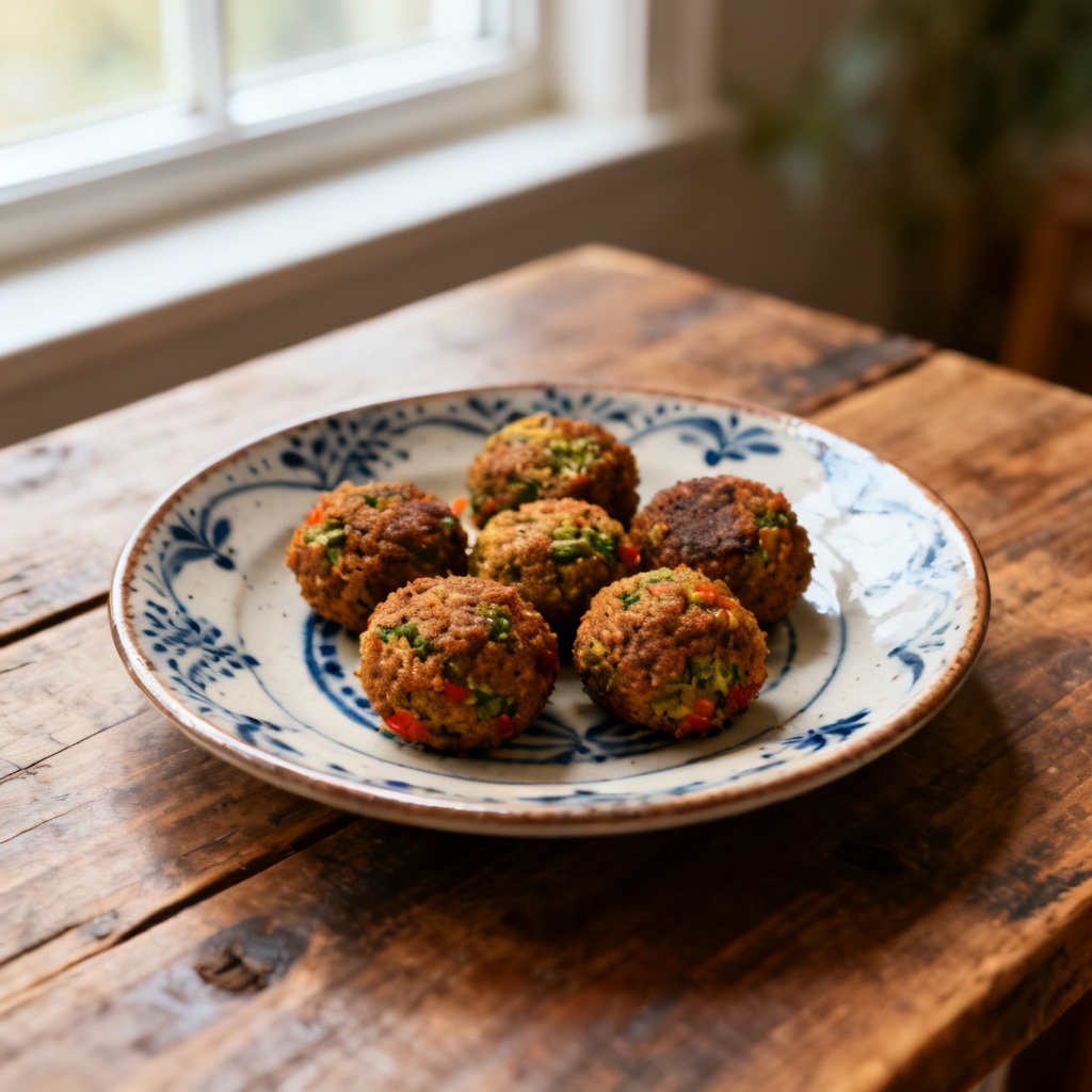 Falafel med tillbehör