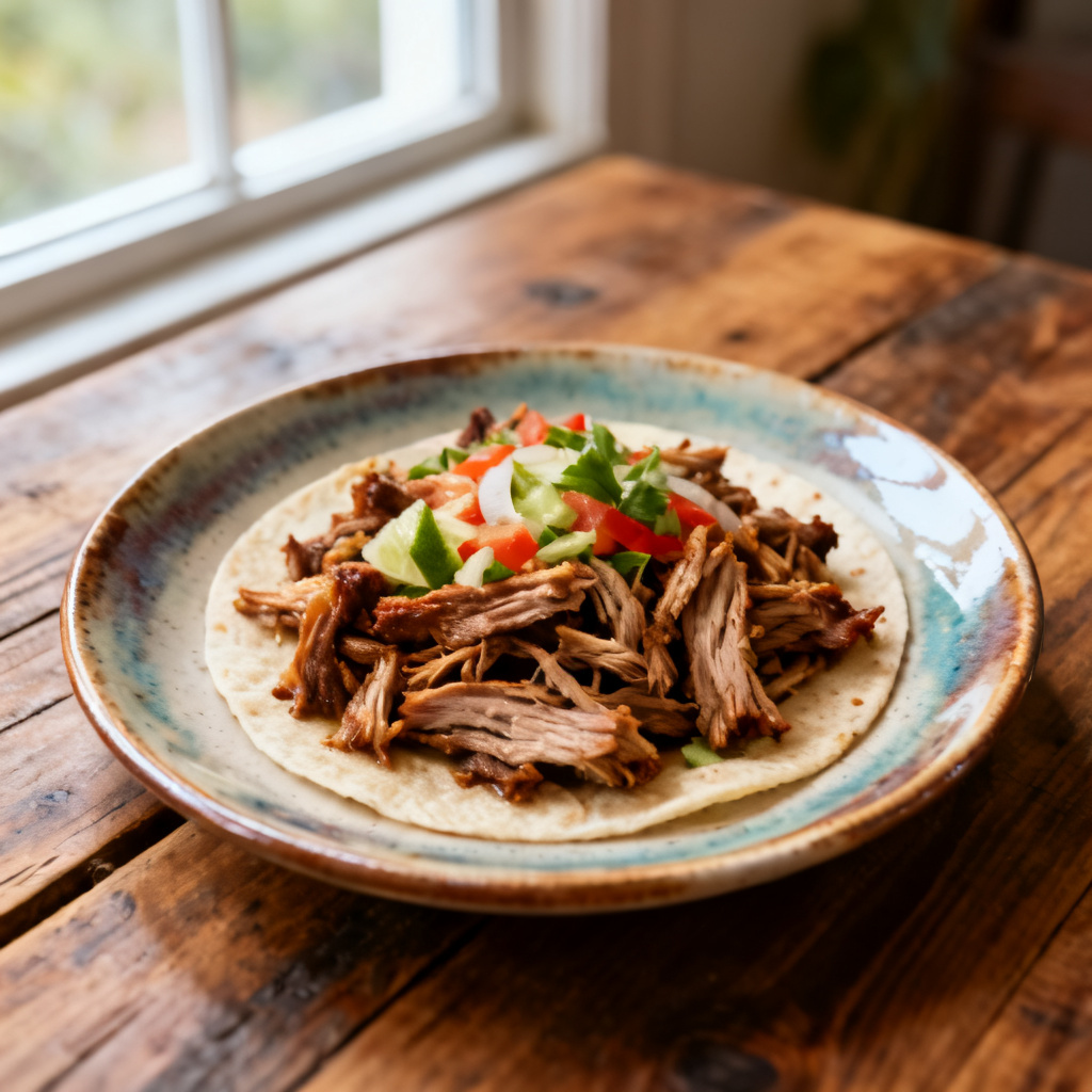 Carnitas med paprika och koriander
