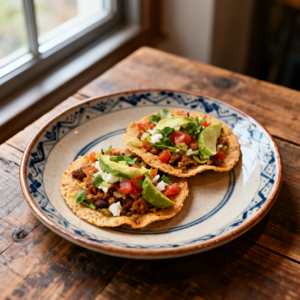 Grillade räkor Tostadas