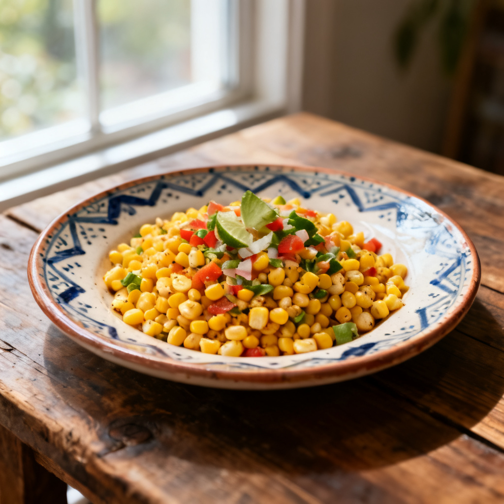Gatukorn sallad (Esquites)