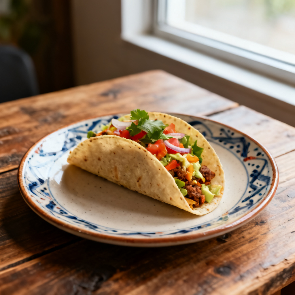 Taco med mifu och grillad avokado