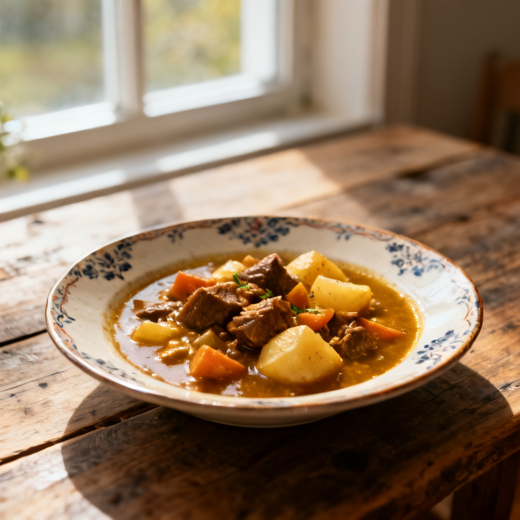 Brun Lapskaus (Norwegian Beef Vegetable Stew)