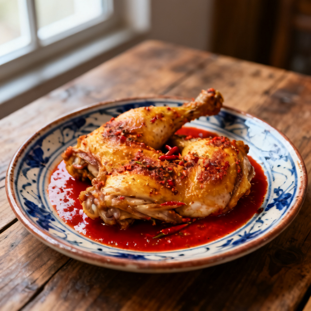 En-panna piri piri kycklingmiddag