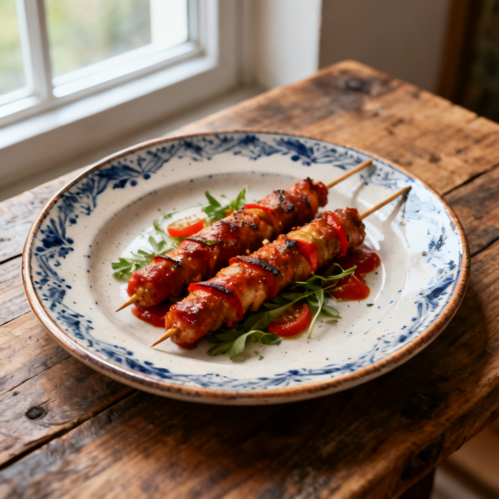 Portugisisk spik med grön piri-piri