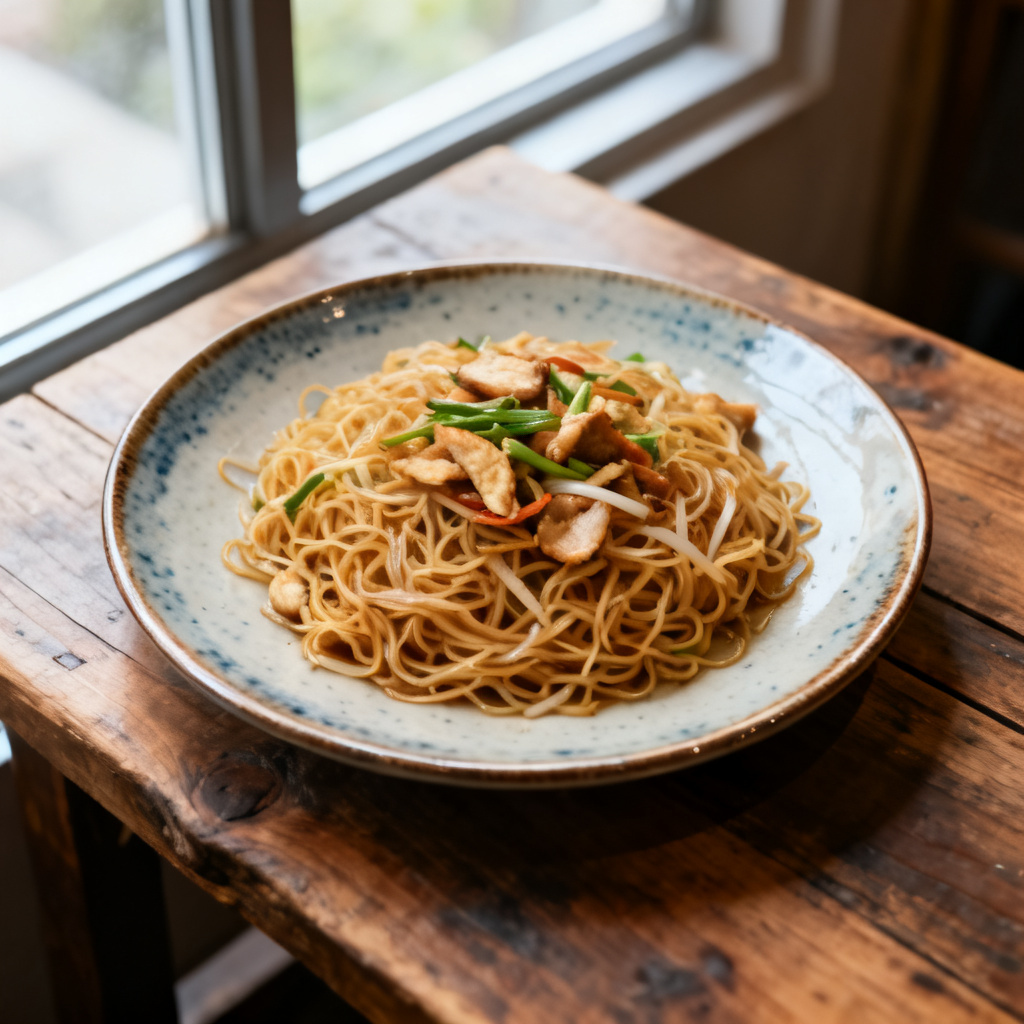 Singapore Noodles med räkor